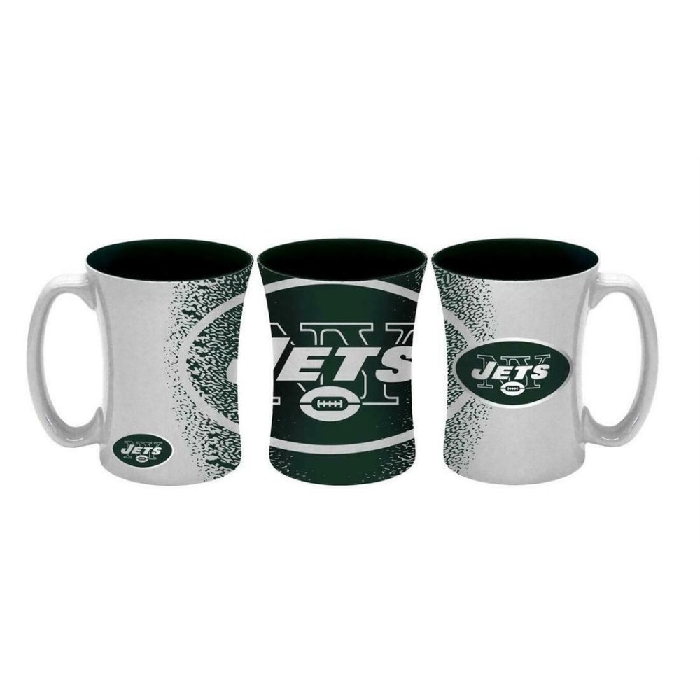 New York Jets 14oz Coffee Mug Mocha Style NFL